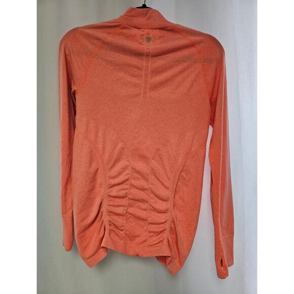 Athleta Fast Track Half Zip Orange coral size Large - Picture 8 of 10